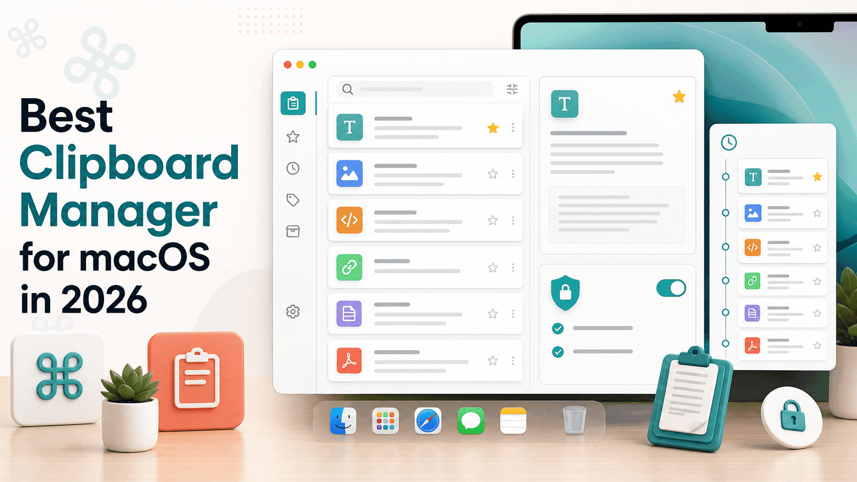 best clipboard manager for macOS in 2026 with searchable history and favorites