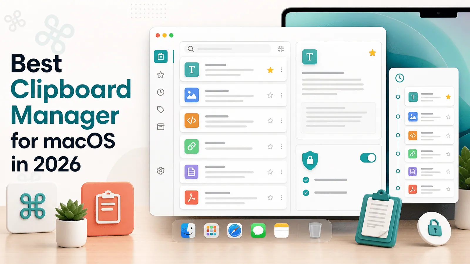 best clipboard manager for macOS in 2026 with searchable history and favorites