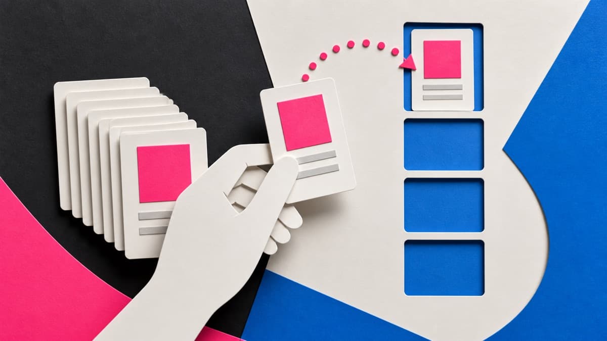 Paste alternative queuing clipboard cards and pasting them one by one into destination slots
