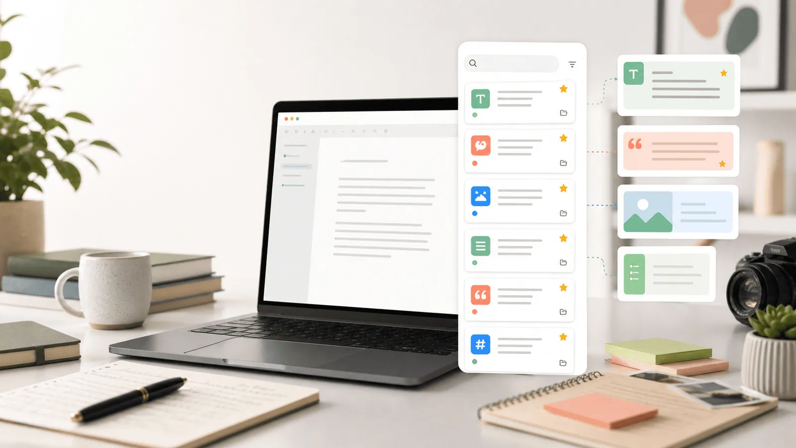 clipboard history for writers with drafts and content snippets