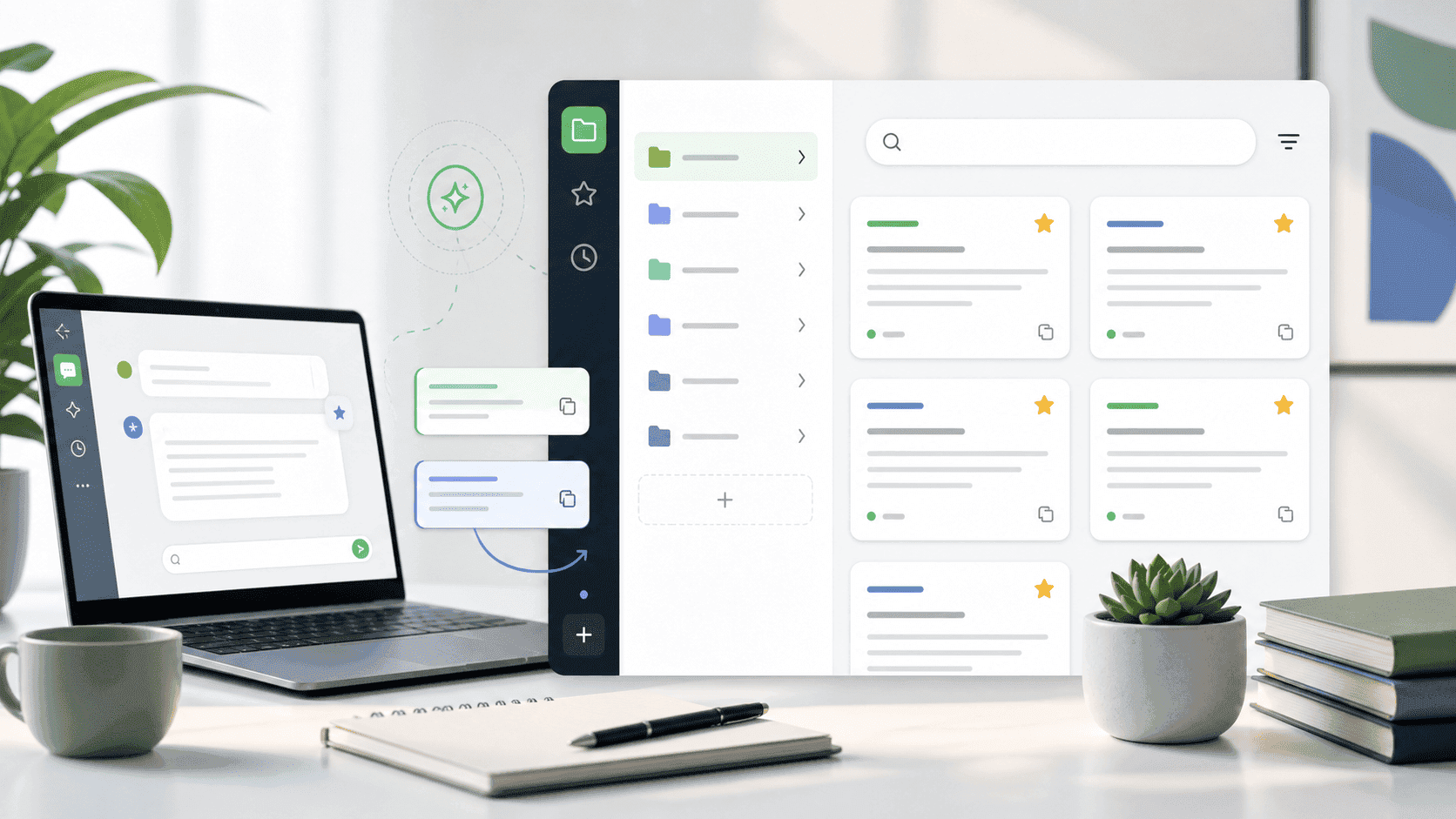 clipboard manager for ChatGPT with saved prompts and AI response snippets