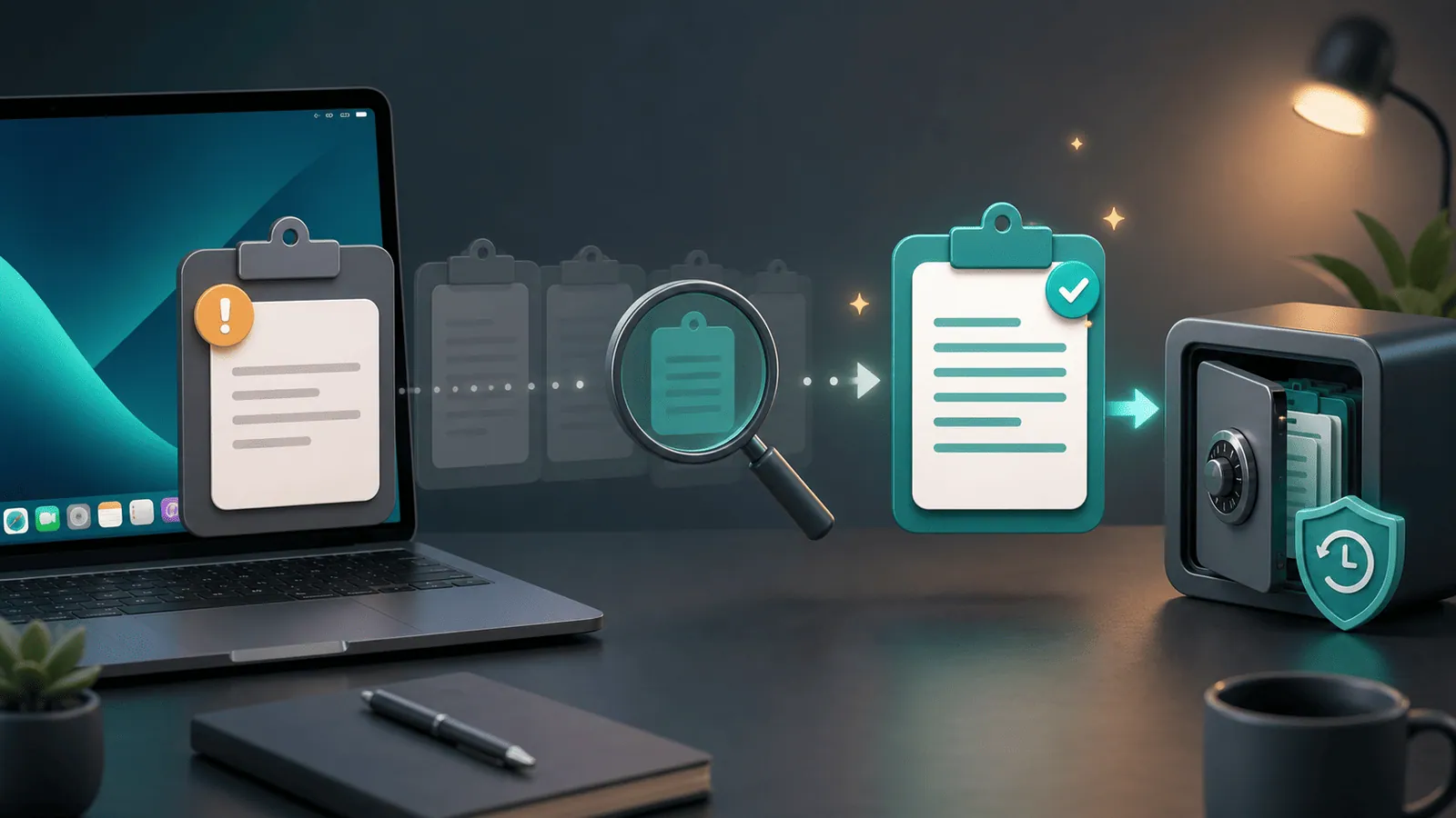 recover copied text on Mac from a clipboard history timeline