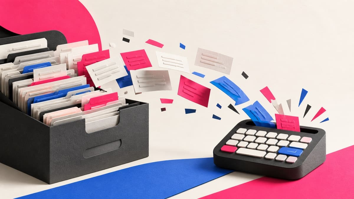 Paste alternative moving clipboard cards from an archive into a compact keyboard tool
